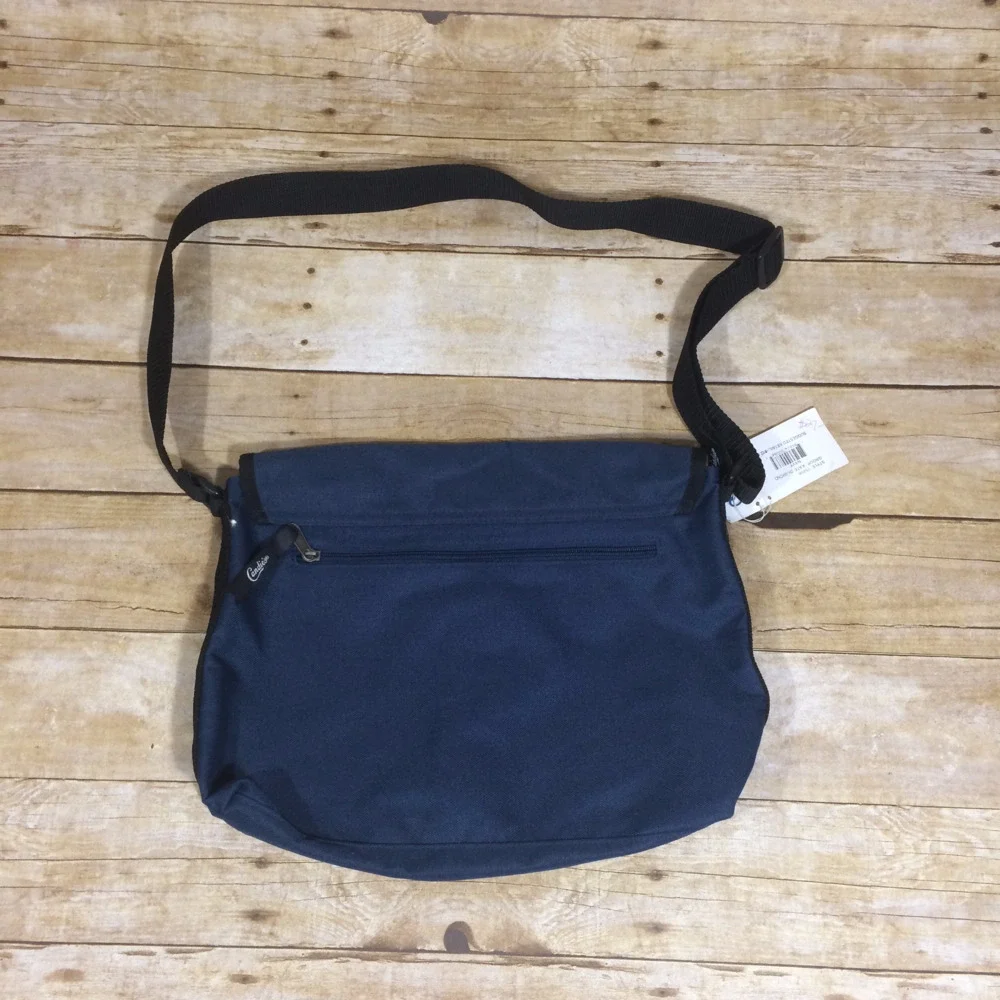 NWT Candies navy messenger bag